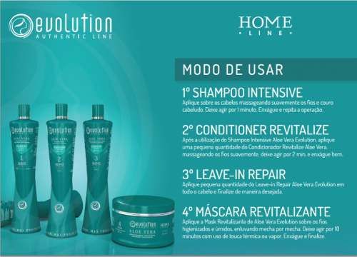 Kit Manutenção Home-line Aloe Vera Evolution Kit 4 Produtos