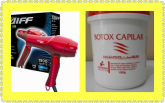 (((Secador Taiff Red Ion 1900w Profissional e Botox Hidra Lise 1kg)))